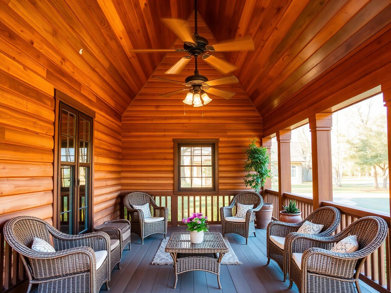 Covered Cedar Porch