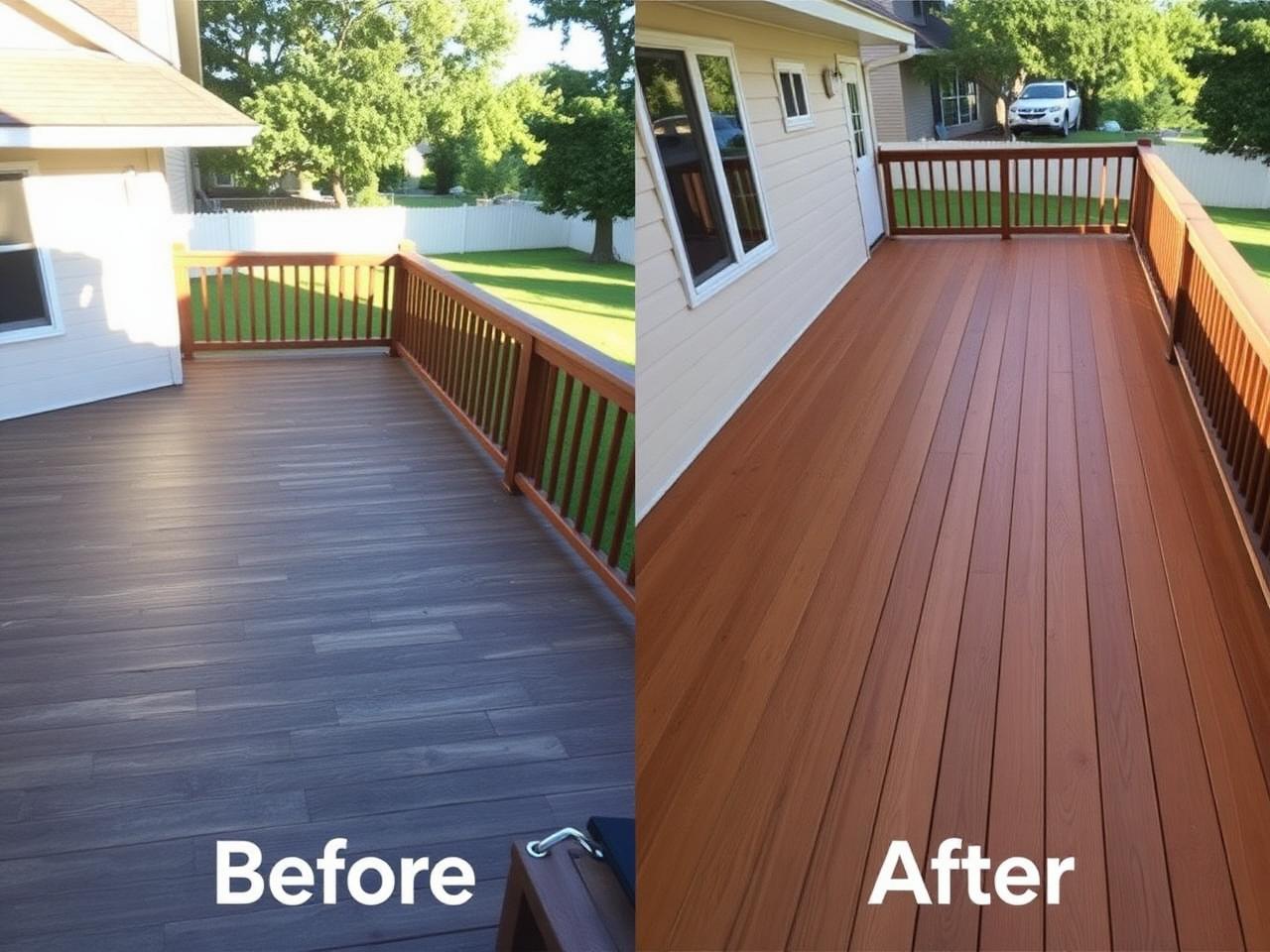 Deck Restoration — Before & After